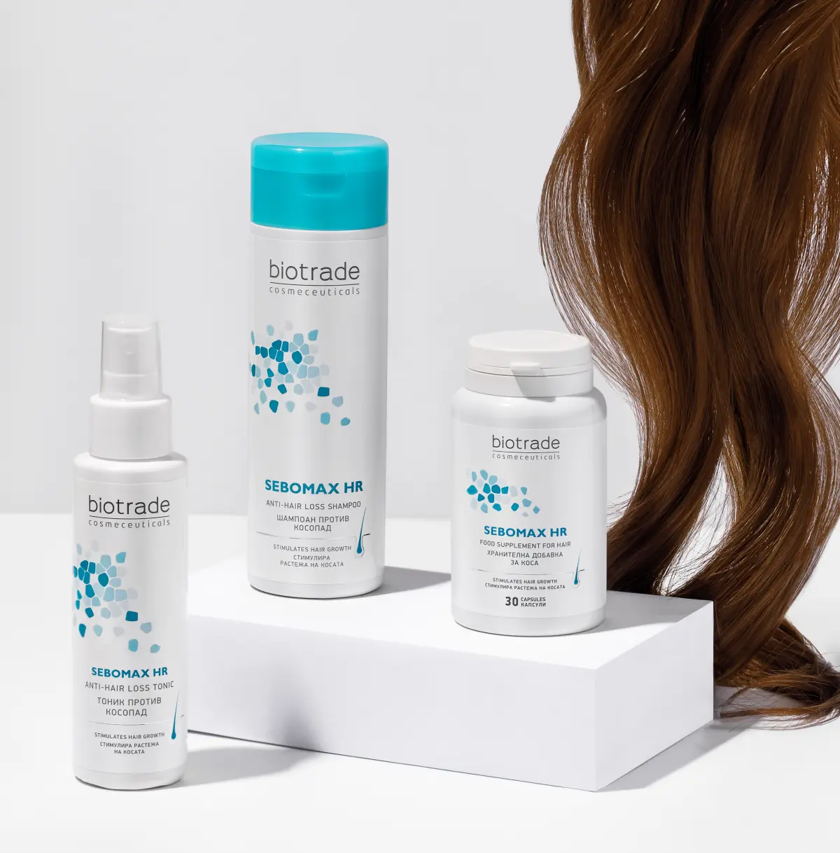 Sebomax Hair Regrowth капсули против косопад с Биотин, Цинк и Селен, 30 бр. - Image 5